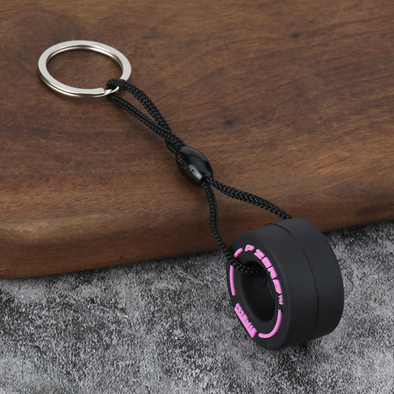 F1-Style Tyre Keychain