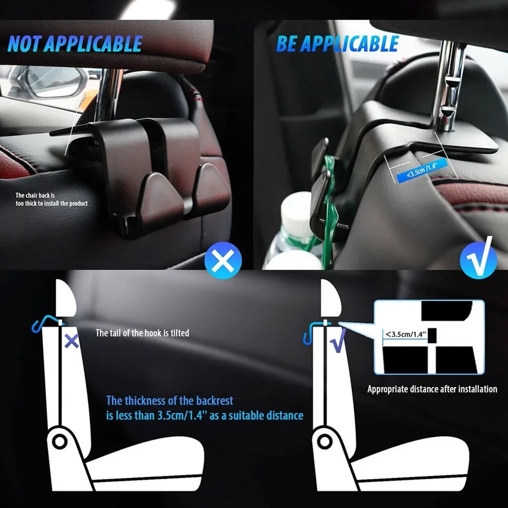 Track Culture™ Headrest Hook – 4-Pack