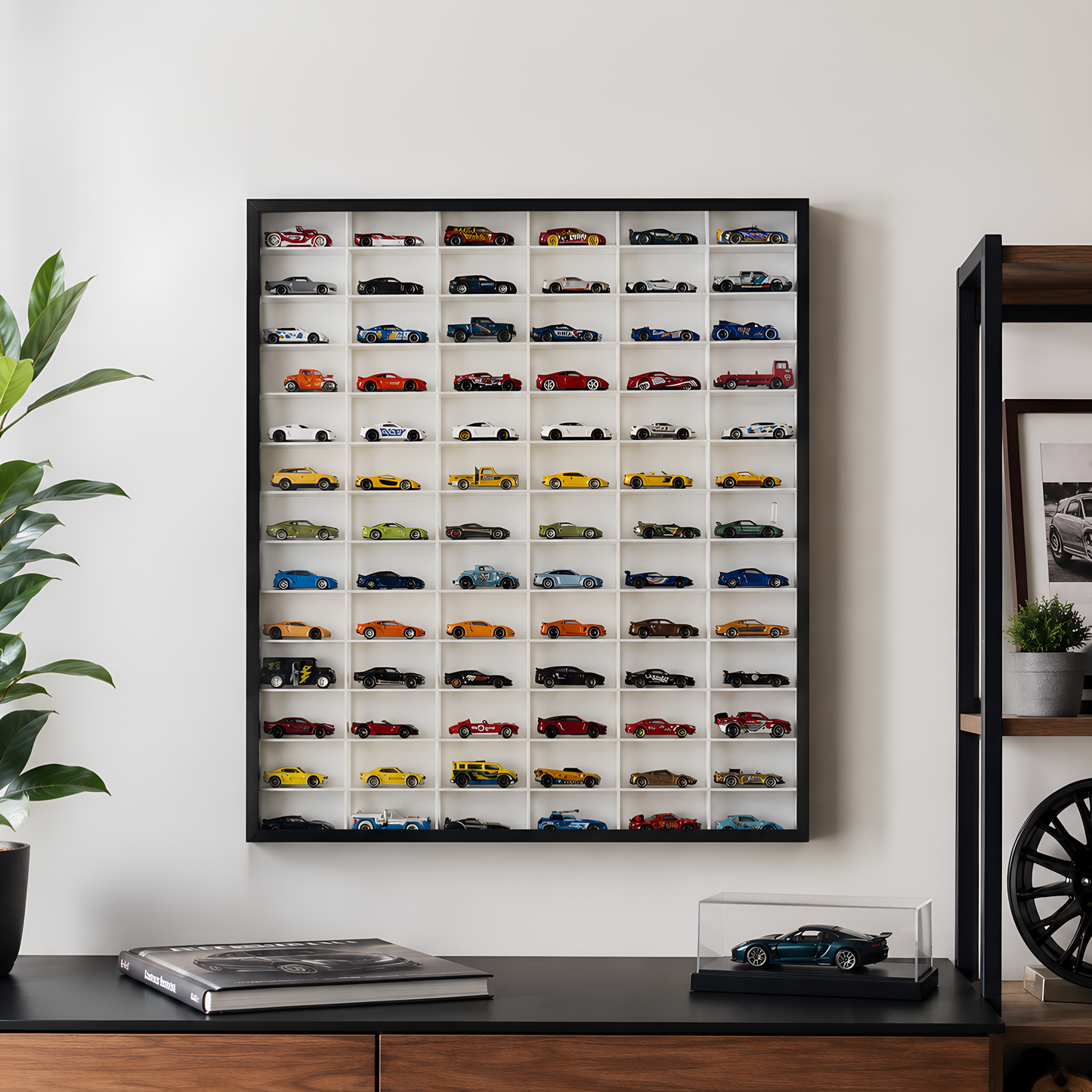 78-Compartment Display Case with Sliding Cover