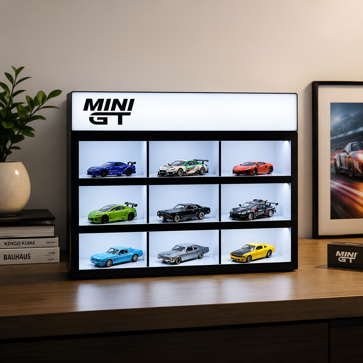 Mini GT 9-Compartment Display Case