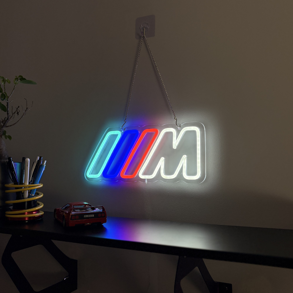 M Sport Neon Wall Display