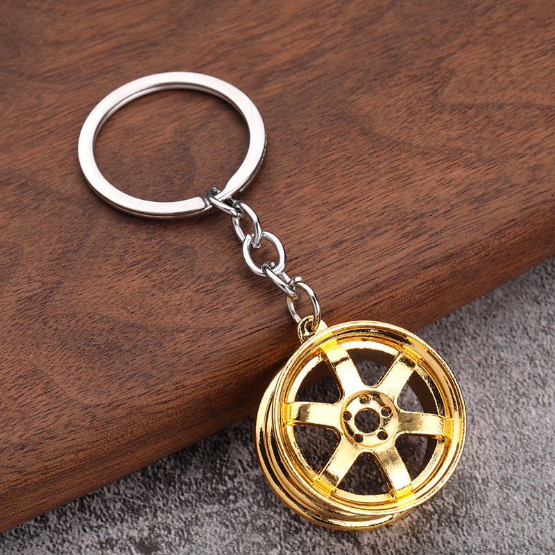 Alloy Wheel Keychain