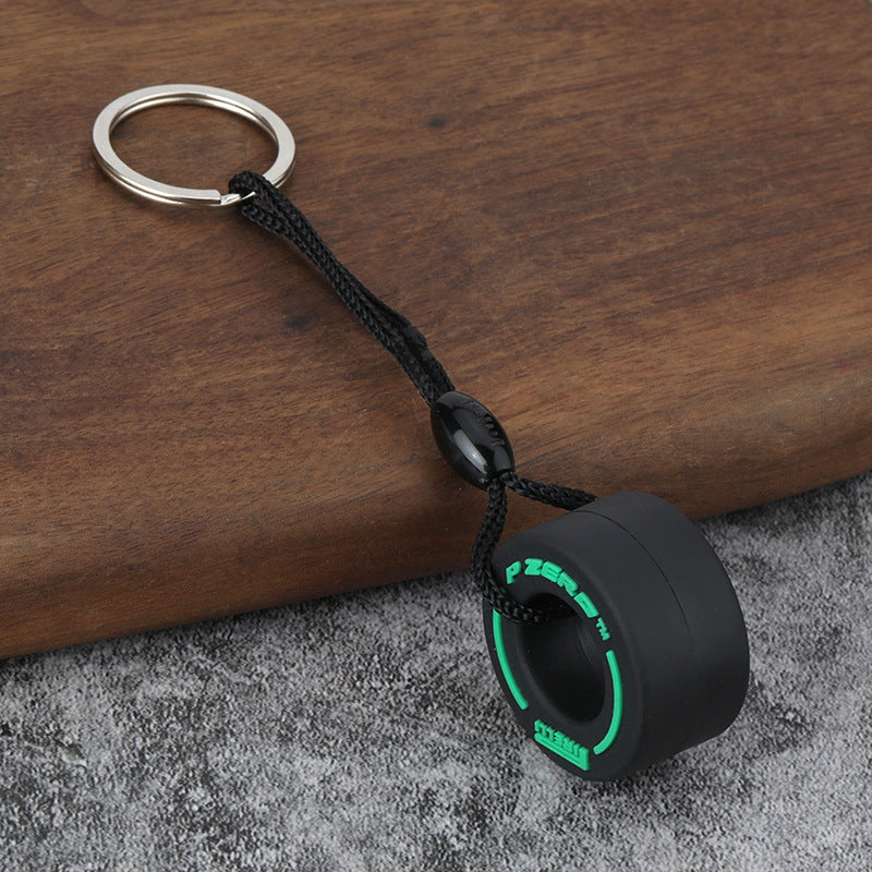 F1-Style Tyre Keychain