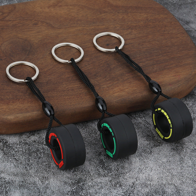 F1-Style Tyre Keychain