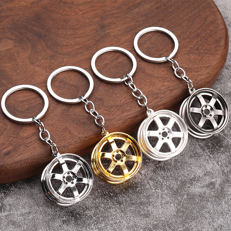 Alloy Wheel Keychain