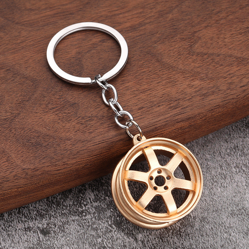 Alloy Wheel Keychain