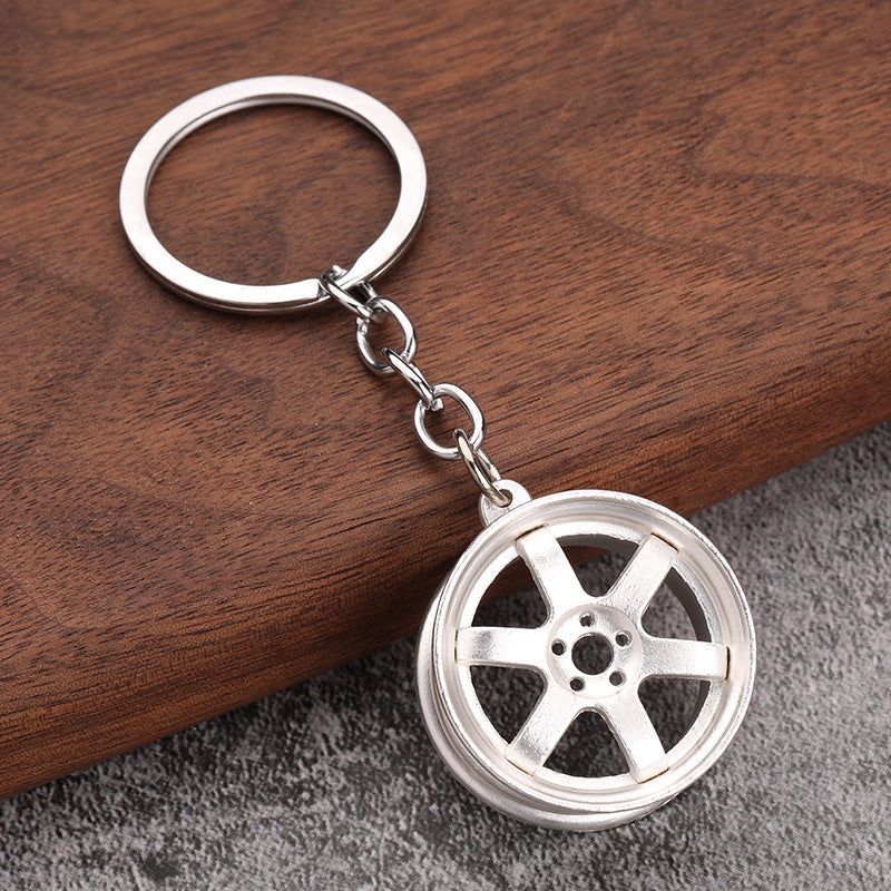 Alloy Wheel Keychain