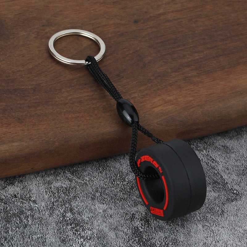F1-Style Tyre Keychain