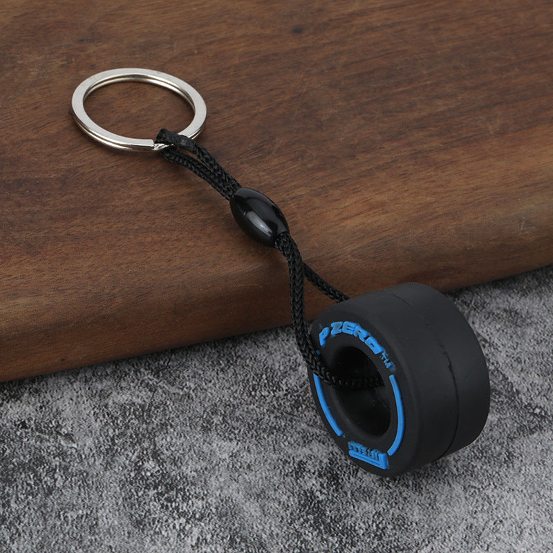 F1-Style Tyre Keychain