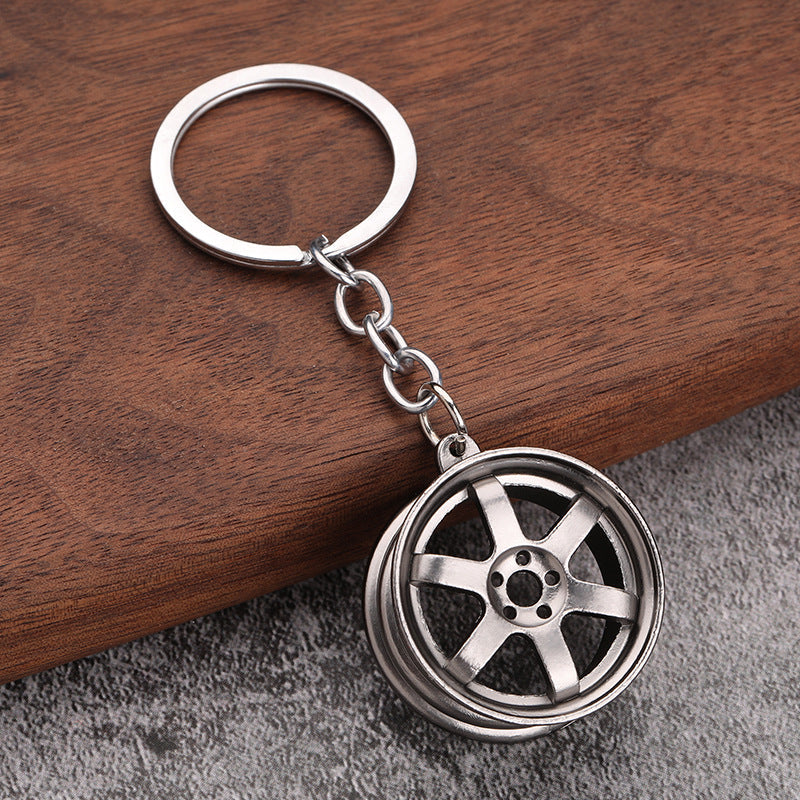 Alloy Wheel Keychain