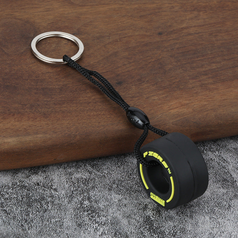 F1-Style Tyre Keychain