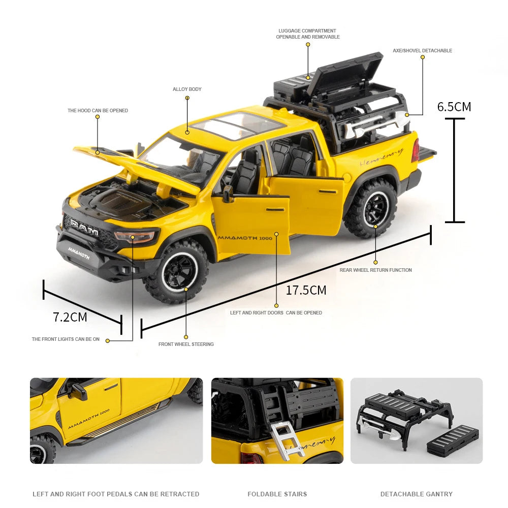 Track Culture™ Dodge RAM TRX Diecast Model – 1:32