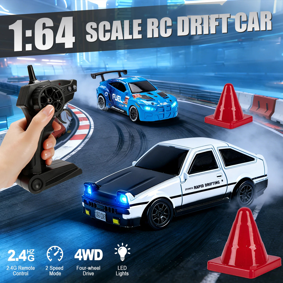 Track Culture™ Drift RC Car – 1:64