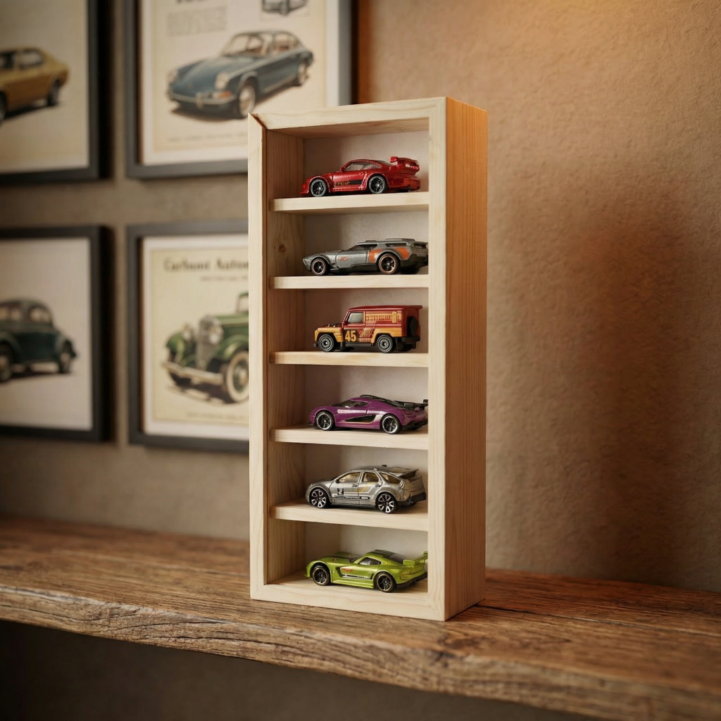 6-Layer Wooden Display Case
