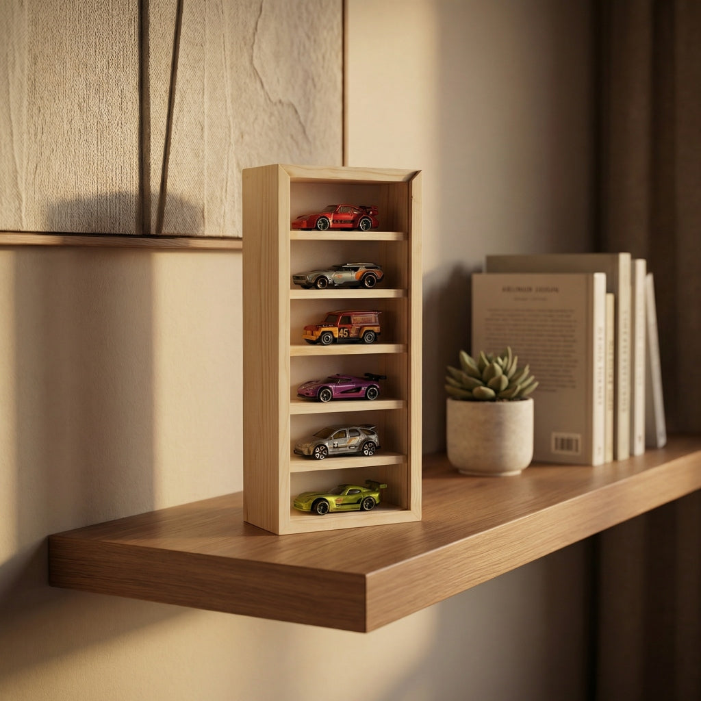 6-Layer Wooden Display Case