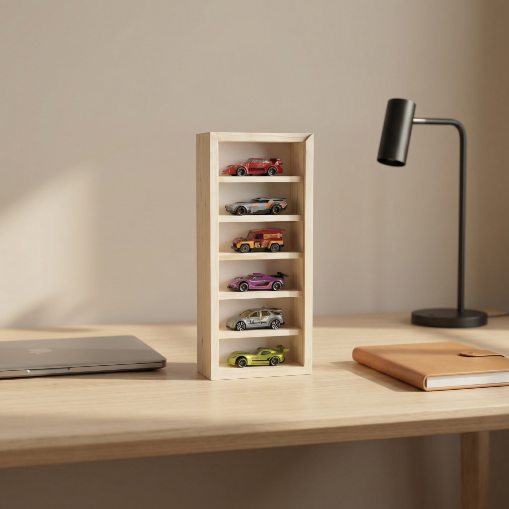 6-Layer Wooden Display Case
