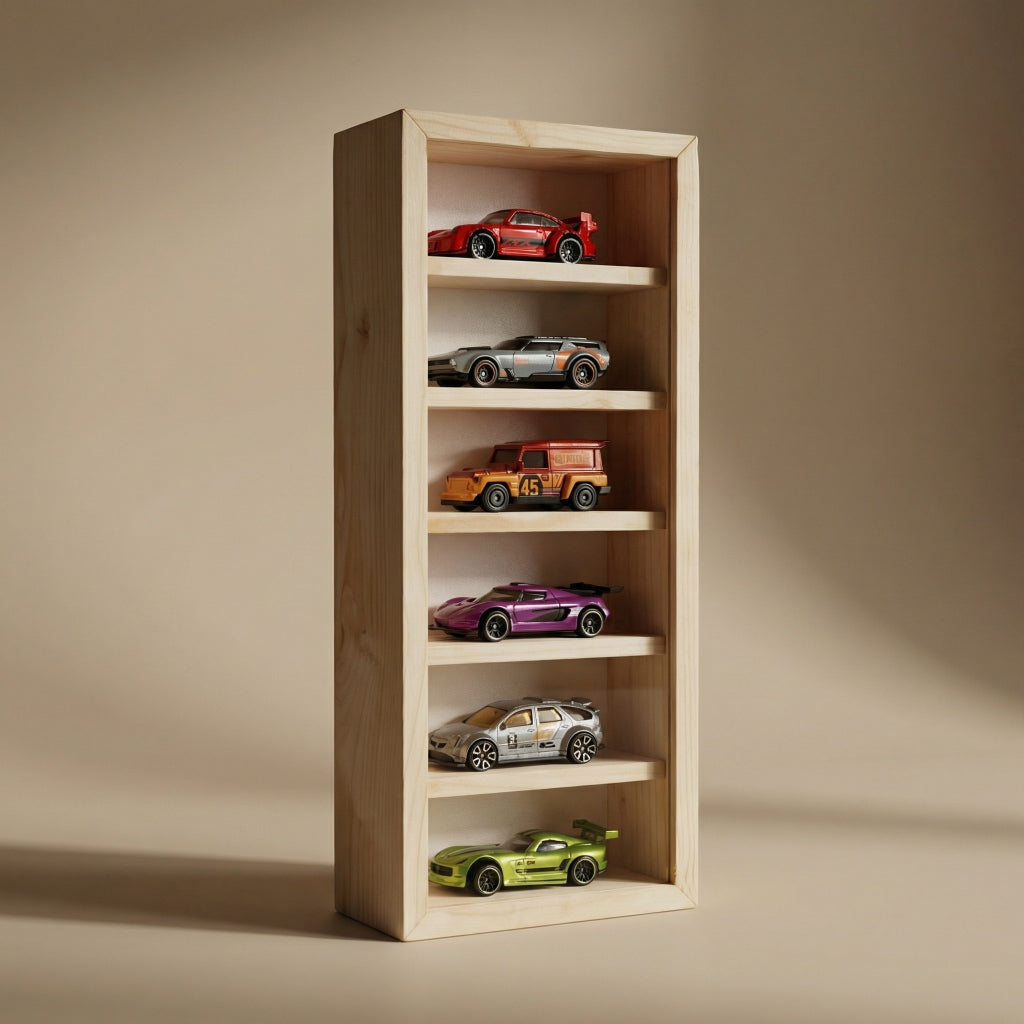 6-Layer Wooden Display Case