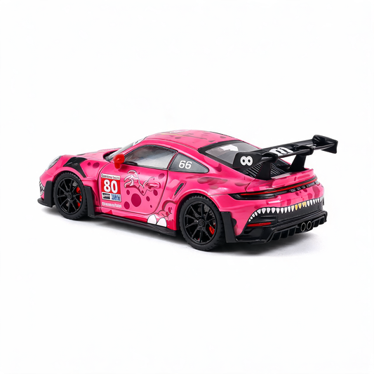Track Culture 911 GT3 RS Dino Edition diecast model - rear three-quarter view, white studio background