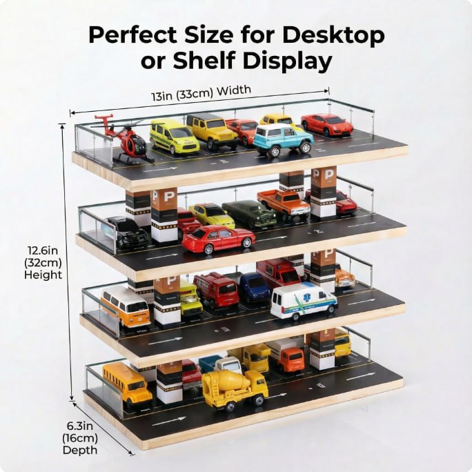 4-Level Toy Car Parking Garage Playset