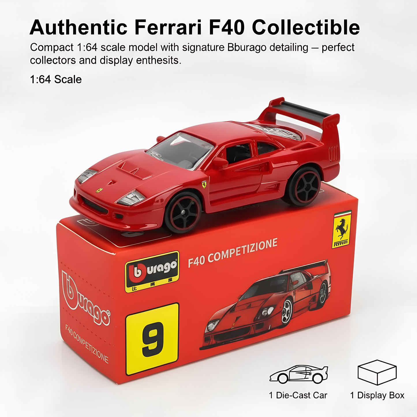 Ferrari F40 Competizione 1:64