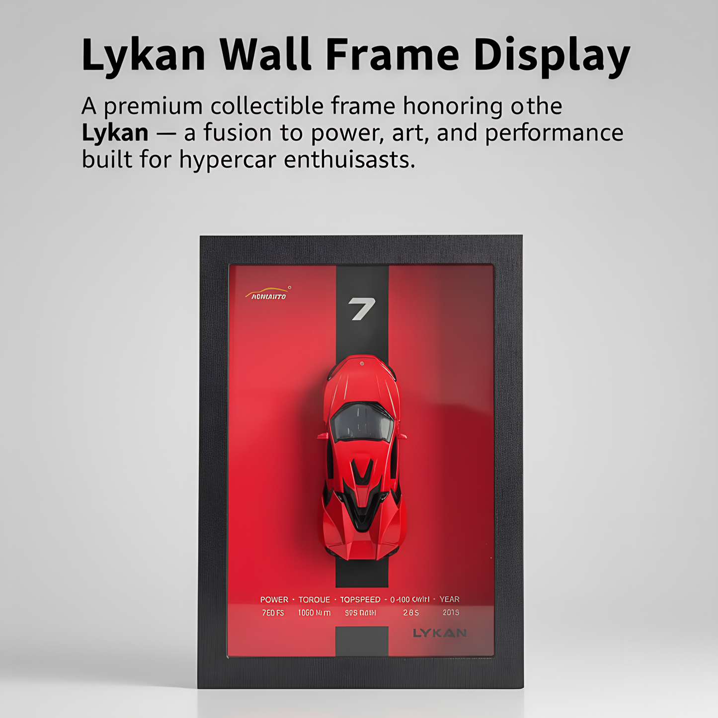 3D Car Photo Frame