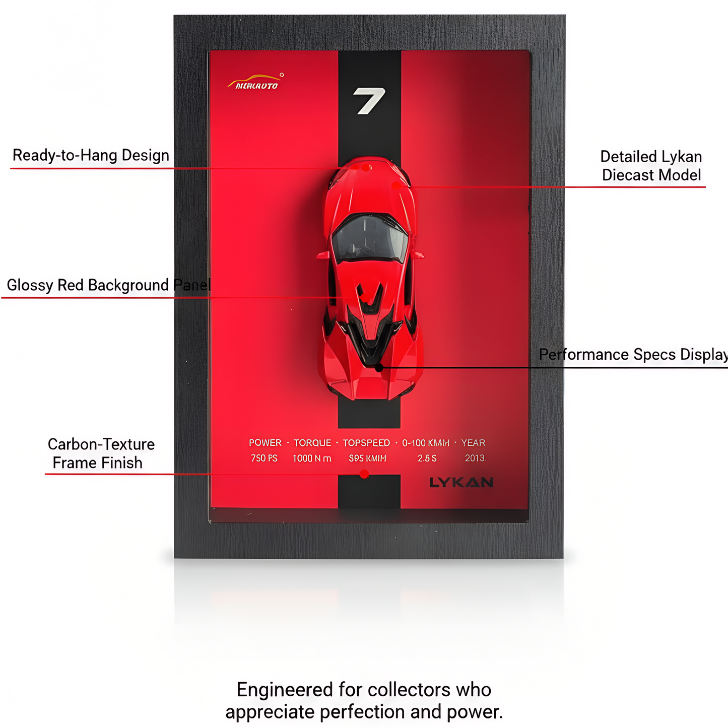 3D Car Photo Frame