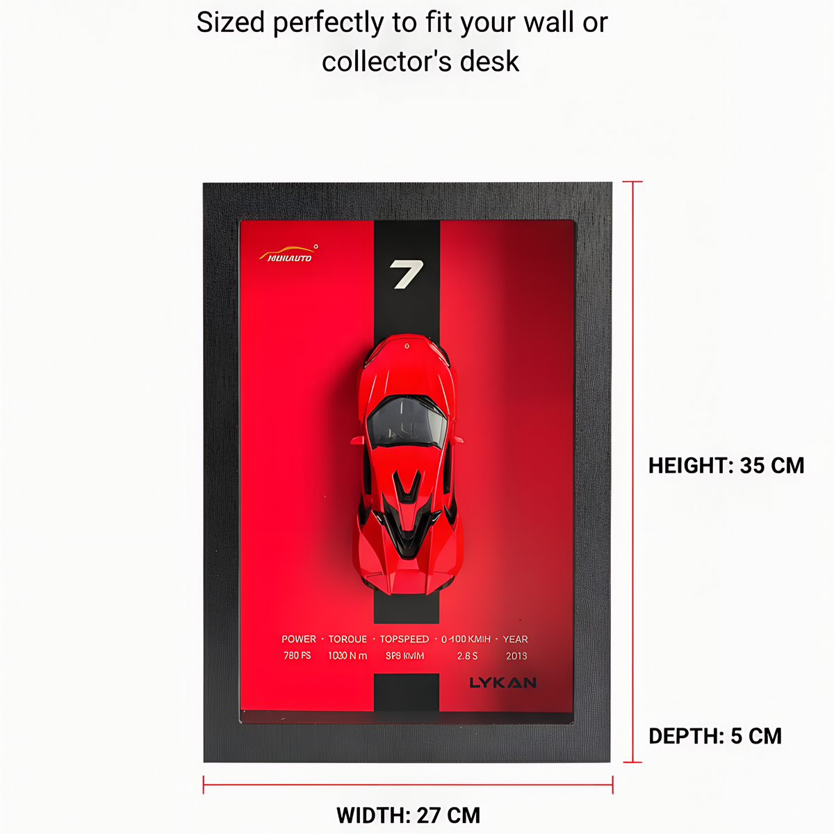 3D Car Photo Frame
